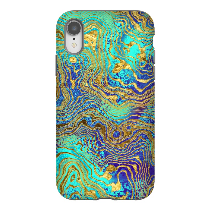 iPhone Xr StrongFit Abstract Marble V by Art Design Works