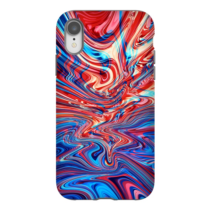 iPhone Xr StrongFit Abstract Waves by Art Design Works