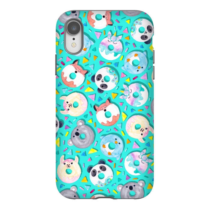 iPhone Xr StrongFit Animal Donut Confetti by gingerlique
