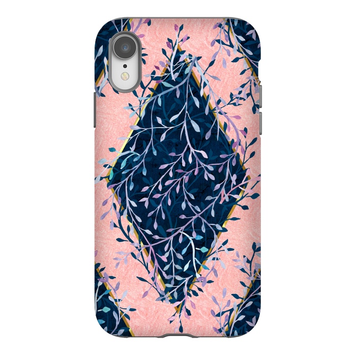 iPhone Xr StrongFit Botanical Diamond by gingerlique