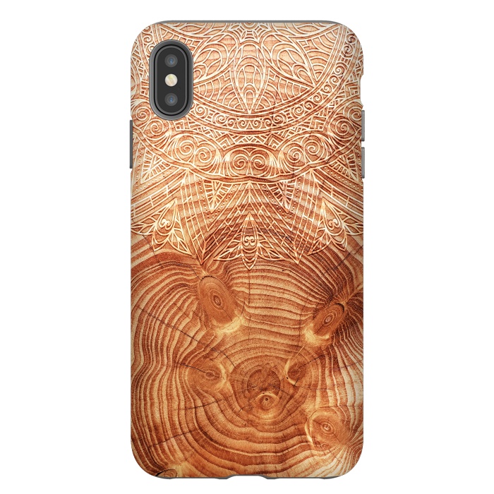 iPhone Xs Max StrongFit Mandala Wood I by Art Design Works
