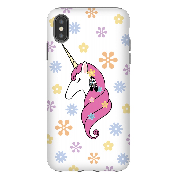 iPhone Xs Max StrongFit Hippie Unicorn by Laura Nagel