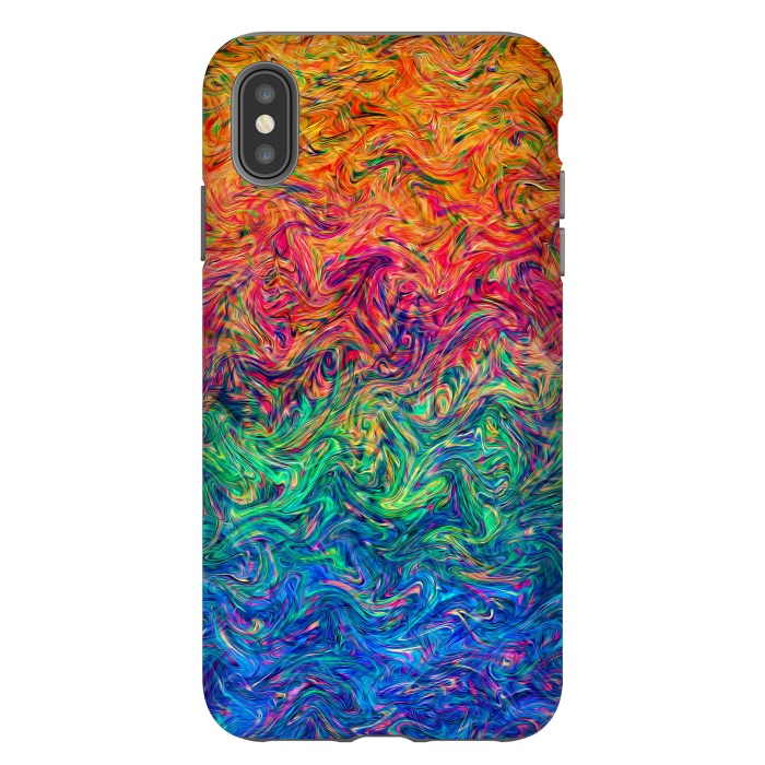 iPhone Xs Max StrongFit Fluid Colors G249 by Medusa GraphicArt