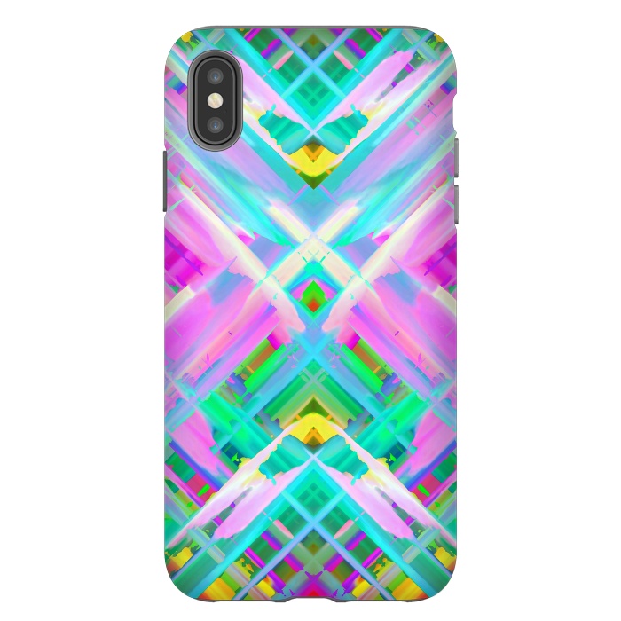 iPhone Xs Max StrongFit Colorful digital art splashing G473 by Medusa GraphicArt