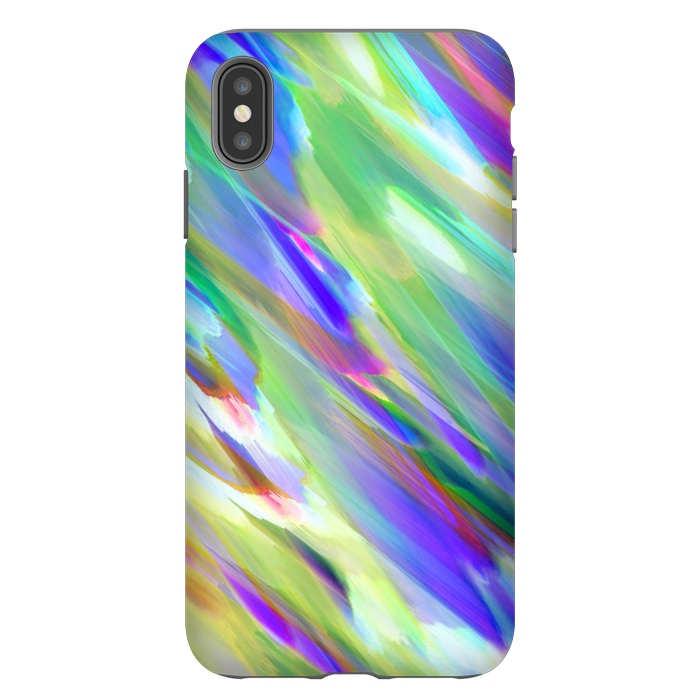 iPhone Xs Max StrongFit Colorful digital art splashing G401 by Medusa GraphicArt