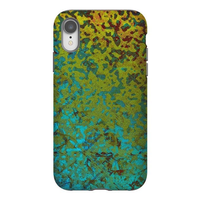 iPhone Xr StrongFit Colorful Corroded Background G292 by Medusa GraphicArt