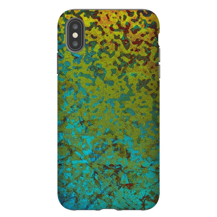 iPhone Xs Max StrongFit Colorful Corroded Background G292 by Medusa GraphicArt