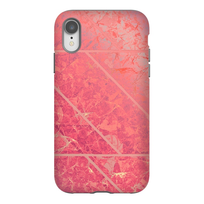 iPhone Xr StrongFit Pink Marble Texture G281 by Medusa GraphicArt