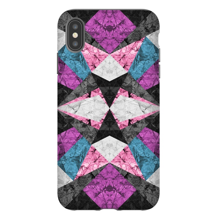 iPhone Xs Max StrongFit Marble Geometric Background G438 by Medusa GraphicArt