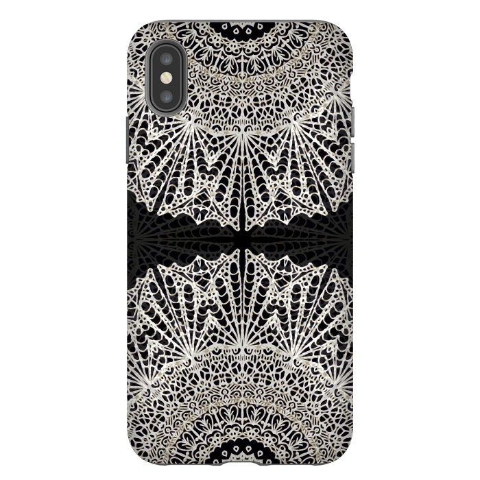 iPhone Xs Max StrongFit Mandala Mehndi Style G384 by Medusa GraphicArt