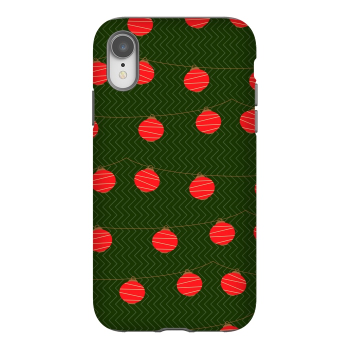iPhone Xr StrongFit RED LIGHTS PATTERN by MALLIKA