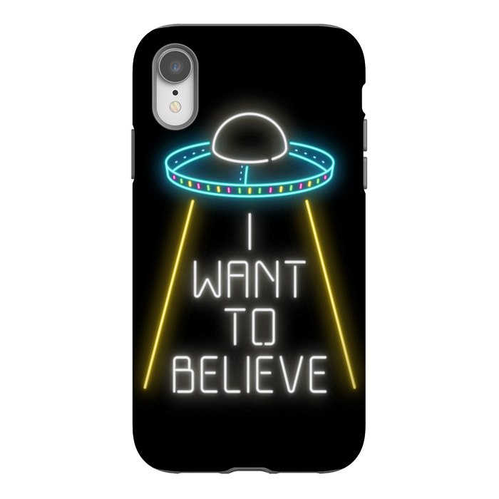 iPhone Xr StrongFit I want to believe by Laura Nagel