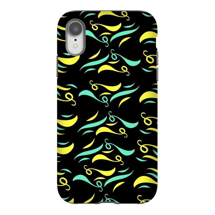 iPhone Xr StrongFit CURVE YELLOW GREEN by MALLIKA