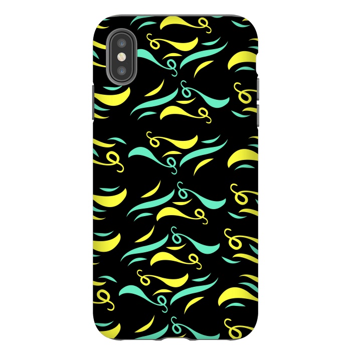 iPhone Xs Max StrongFit CURVE YELLOW GREEN by MALLIKA