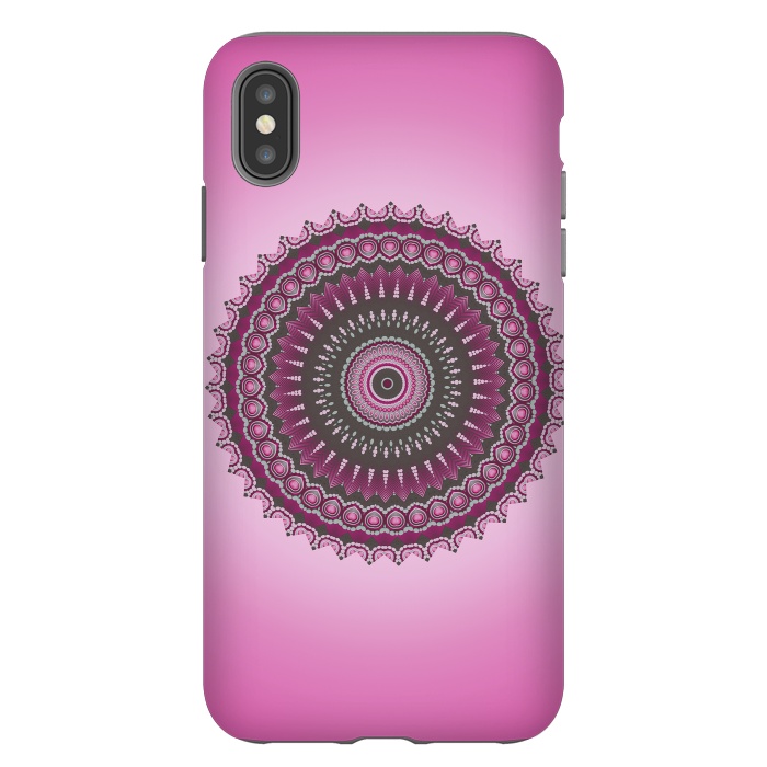 iPhone Xs Max StrongFit Pink Mandala Ornament 2 by Andrea Haase