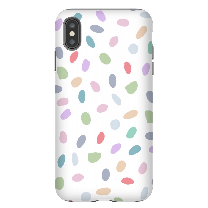 iPhone Xs Max StrongFit Color Oval Dots by Creativeaxle