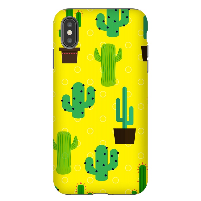 iPhone Xs Max StrongFit cactus pattern by MALLIKA