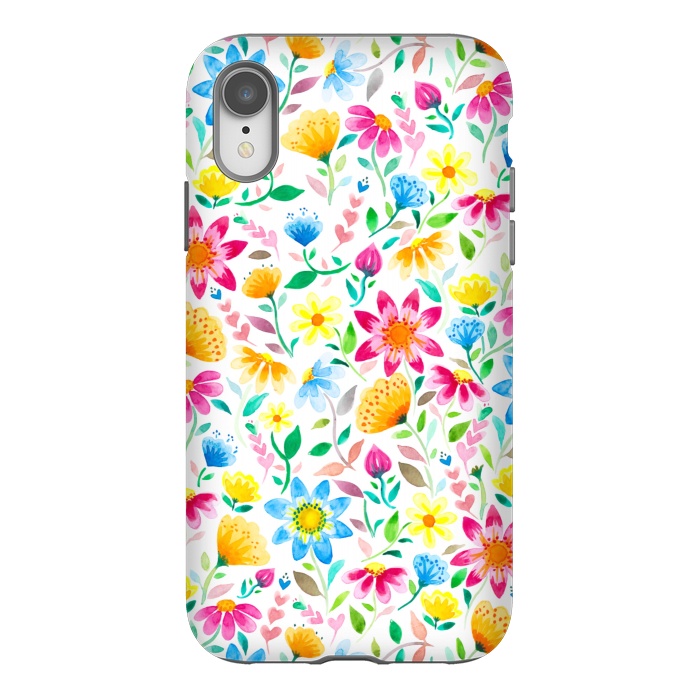iPhone Xr StrongFit Flower Power Garden by gingerlique