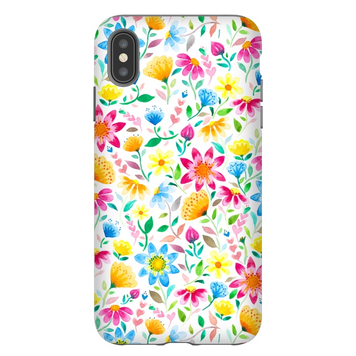 iPhone Xs Max StrongFit Flower Power Garden by gingerlique