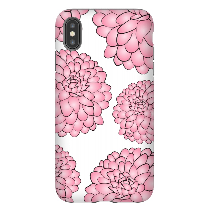 iPhone Xs Max StrongFit Pink Chrysanthemum by Martina