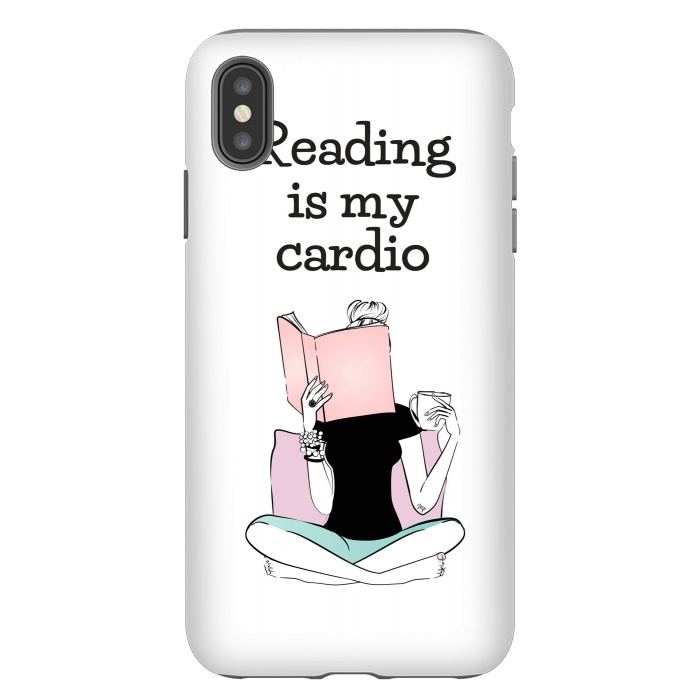 iPhone Xs Max StrongFit Reading is my cardio by Martina