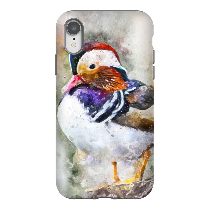 iPhone Xr StrongFit Mandarin Duck by Creativeaxle