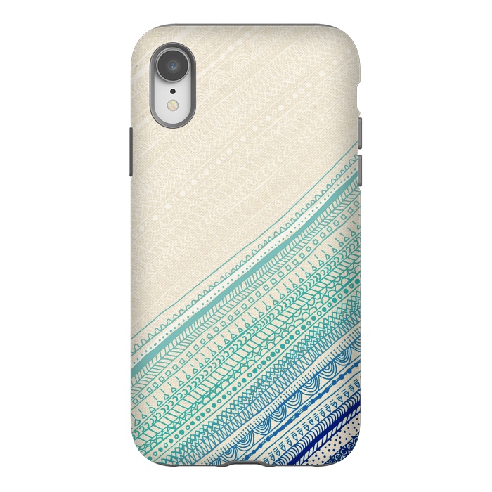 iPhone Xr StrongFit Ocean Tribal by Tangerine-Tane