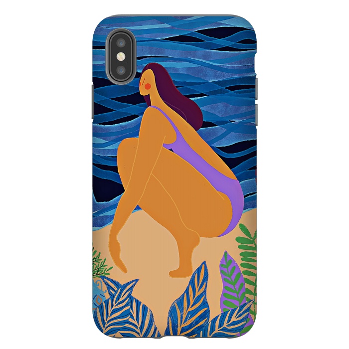 iPhone Xs Max StrongFit Eve - Girl on Tropical Jungle Beach by  Utart