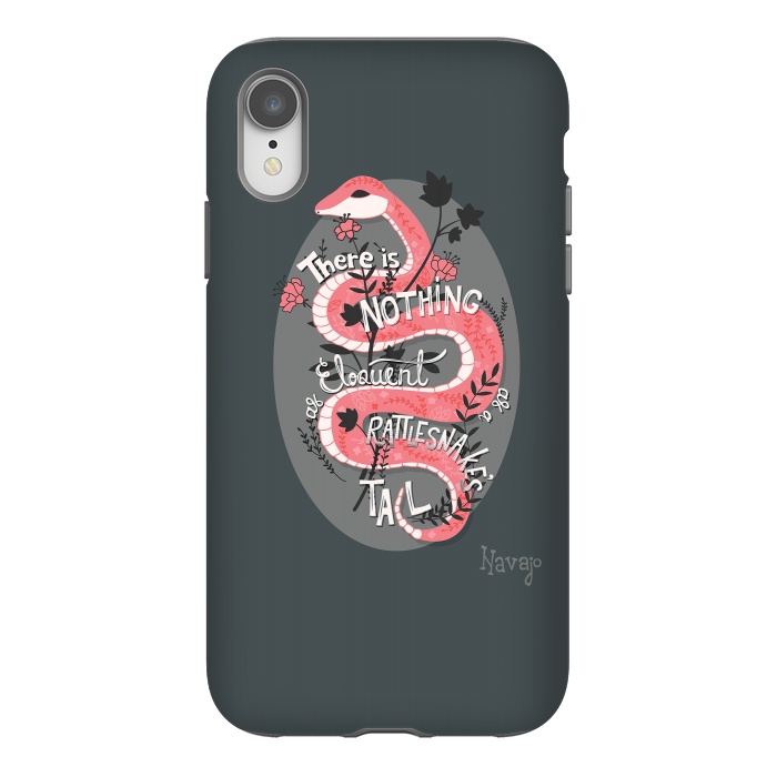 iPhone Xr StrongFit There is nothing as eloquent as a rattlesnake's tail by Jelena Obradovic