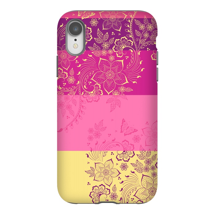 iPhone Xr StrongFit Wild Flowers by Rossy Villarreal