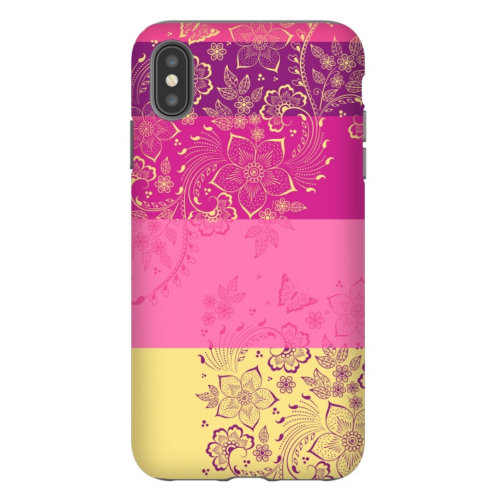 iPhone Xs Max StrongFit Wild Flowers by Rossy Villarreal