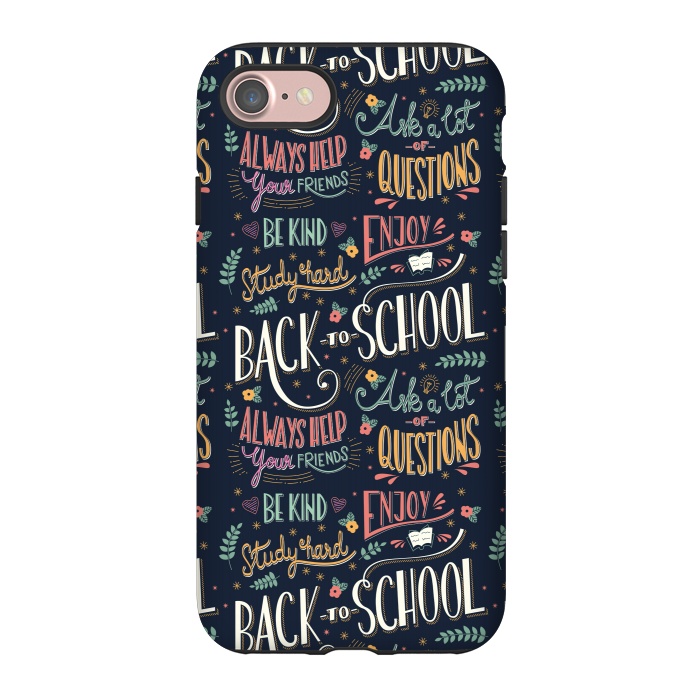 iPhone 7 StrongFit Back to school colorful by Jelena Obradovic
