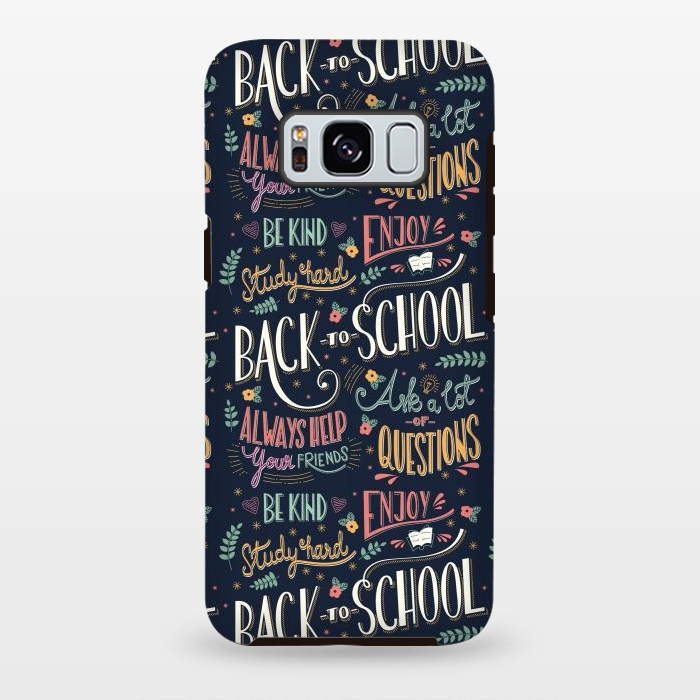 Galaxy S8 plus StrongFit Back to school colorful by Jelena Obradovic