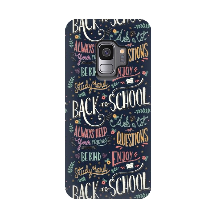 Galaxy S9 StrongFit Back to school colorful by Jelena Obradovic