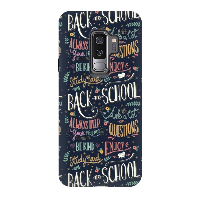 Galaxy S9 plus StrongFit Back to school colorful by Jelena Obradovic