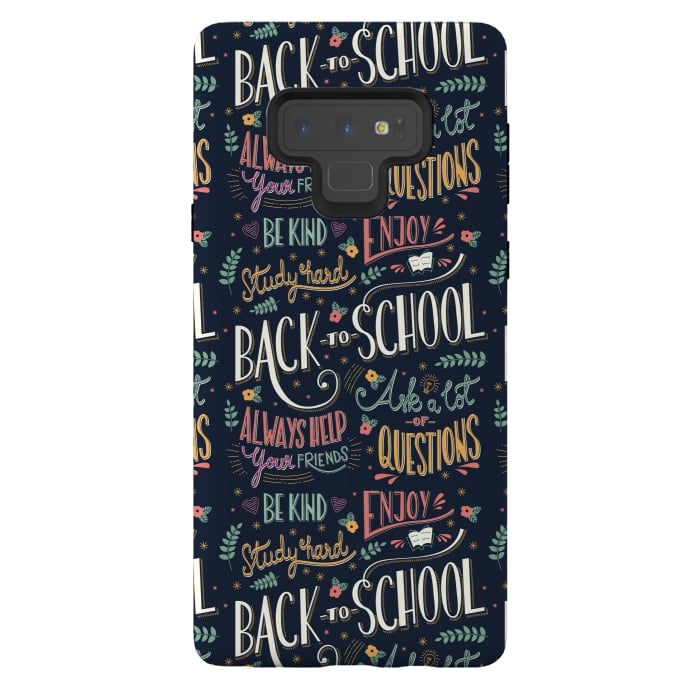 Galaxy Note 9 StrongFit Back to school colorful by Jelena Obradovic