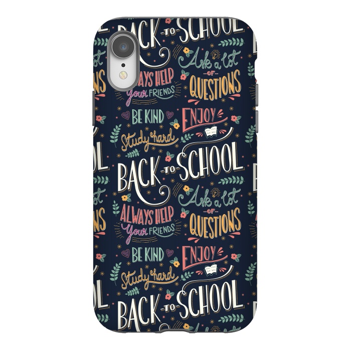 iPhone Xr StrongFit Back to school colorful by Jelena Obradovic