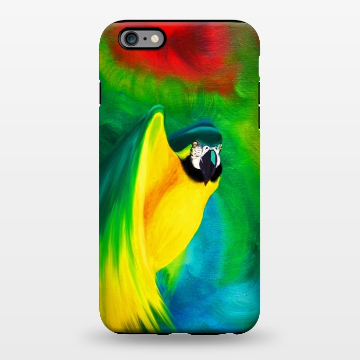 iPhone 6/6s plus StrongFit Macaw Parrot Ara Oil on Canvas Painting  by BluedarkArt
