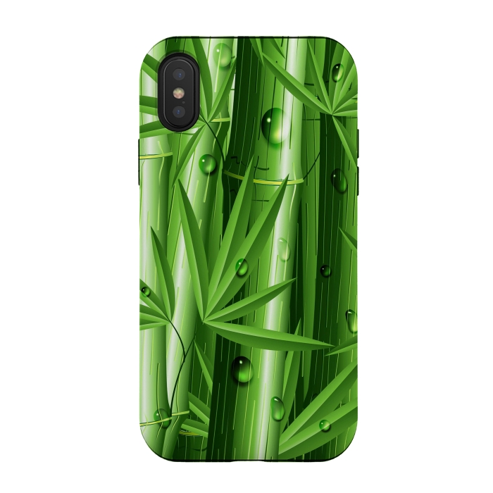 iPhone Xs / X StrongFit Bamboo Jungle Zen by BluedarkArt