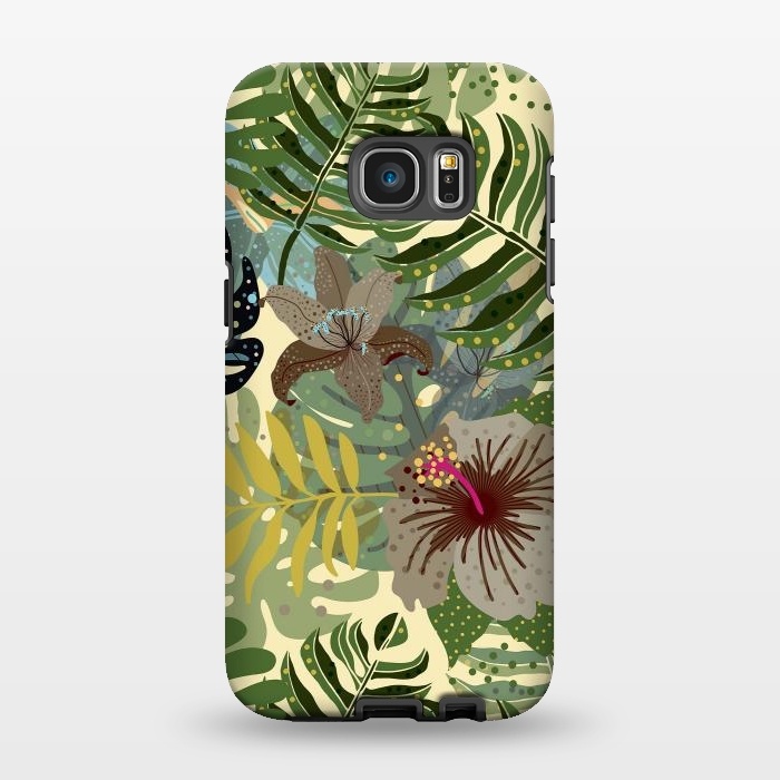 Galaxy S7 EDGE StrongFit Jungle Foliage by  Utart