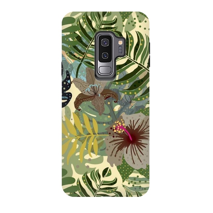Galaxy S9 plus StrongFit Jungle Foliage by  Utart