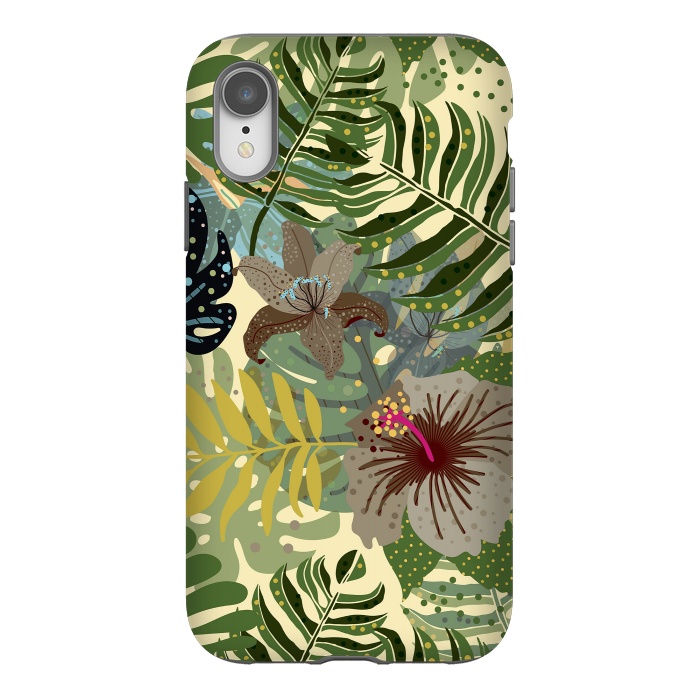 iPhone Xr StrongFit Jungle Foliage by  Utart