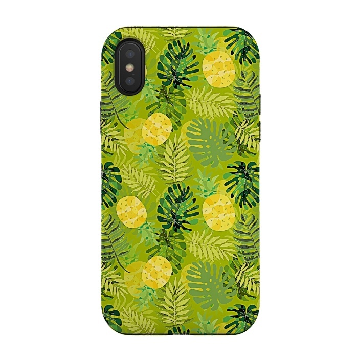 iPhone Xs / X StrongFit Eve's colorful pineapple garden Jungle by  Utart