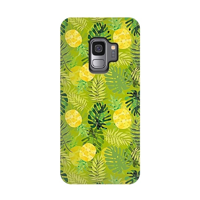 Galaxy S9 StrongFit Eve's colorful pineapple garden Jungle by  Utart