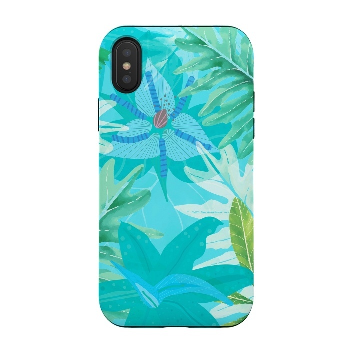 iPhone Xs / X StrongFit Eve's blue Aroma Garden by  Utart