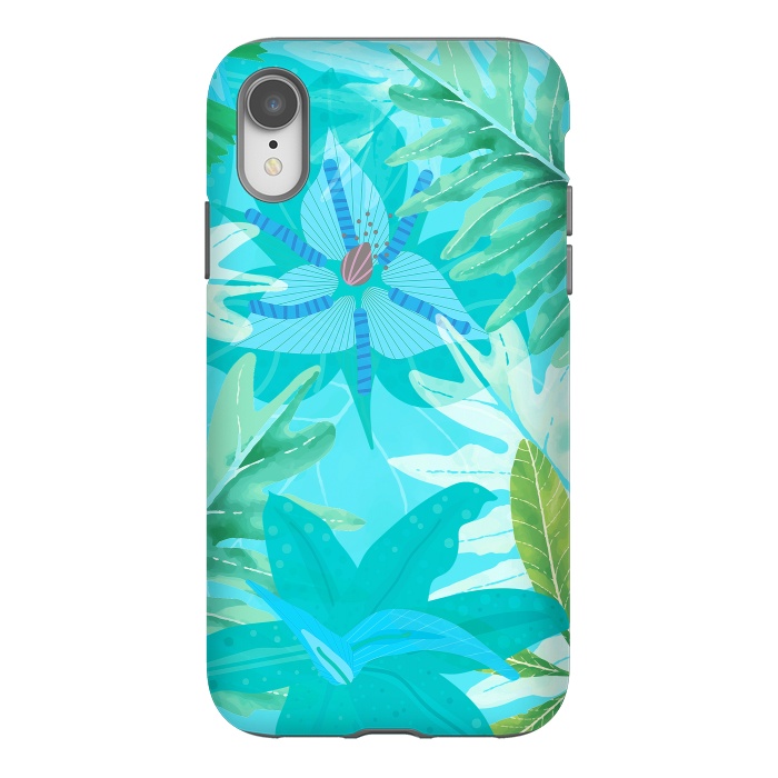 iPhone Xr StrongFit Eve's blue Aroma Garden by  Utart