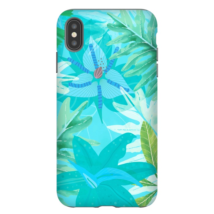 iPhone Xs Max StrongFit Eve's blue Aroma Garden by  Utart