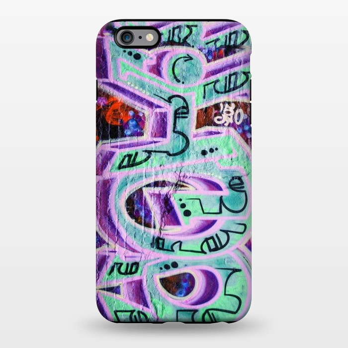 iPhone 6/6s plus StrongFit Graffiti Art Pink And Green by Andrea Haase