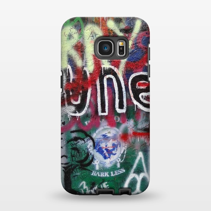 Galaxy S7 EDGE StrongFit Graffiti Grunge Wall Art by Andrea Haase