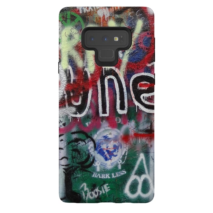 Galaxy Note 9 StrongFit Graffiti Grunge Wall Art by Andrea Haase